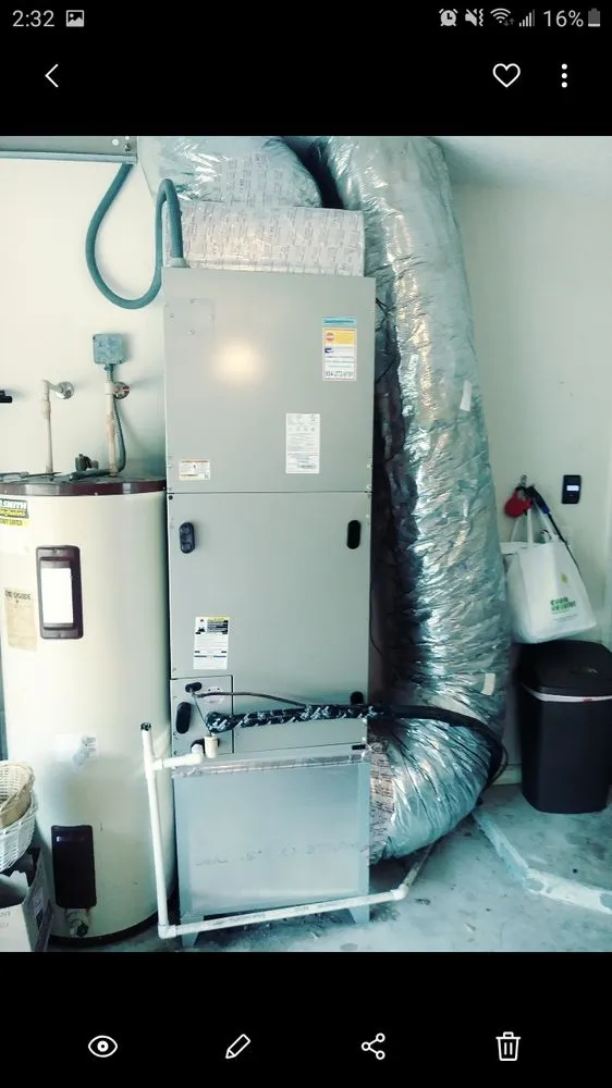 Slide of Aaron's Cold Air and Heat