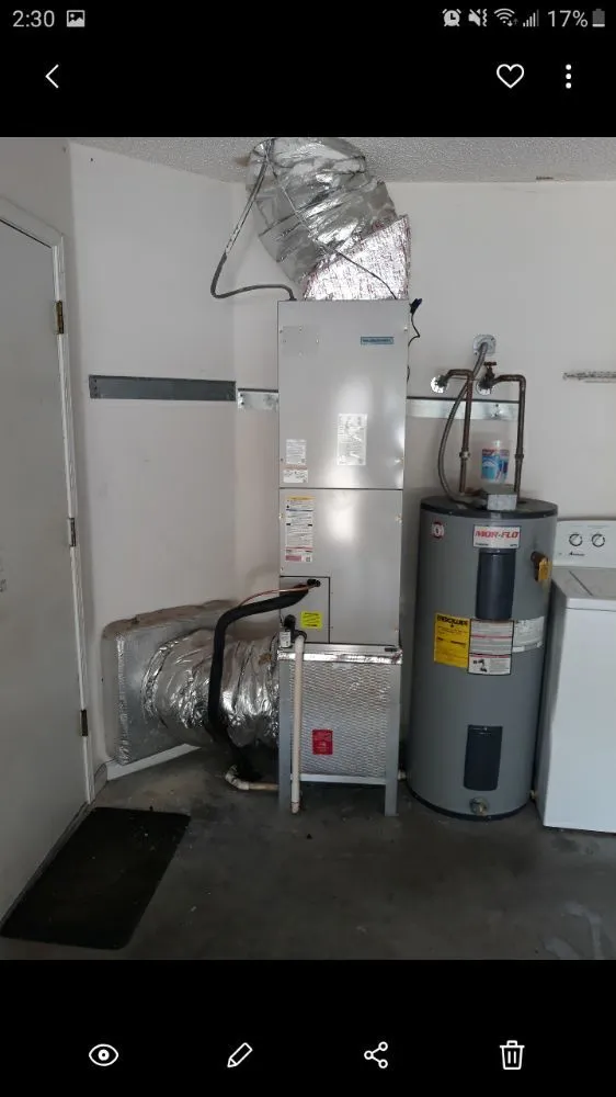 Slide of Aaron's Cold Air and Heat