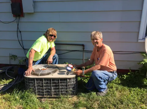 Aaron's Heating & Cooling Logo