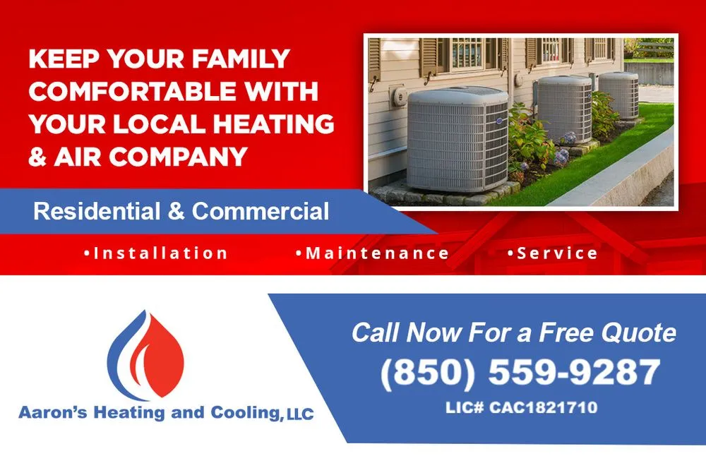 Slide of Aaron’s Heating and Cooling