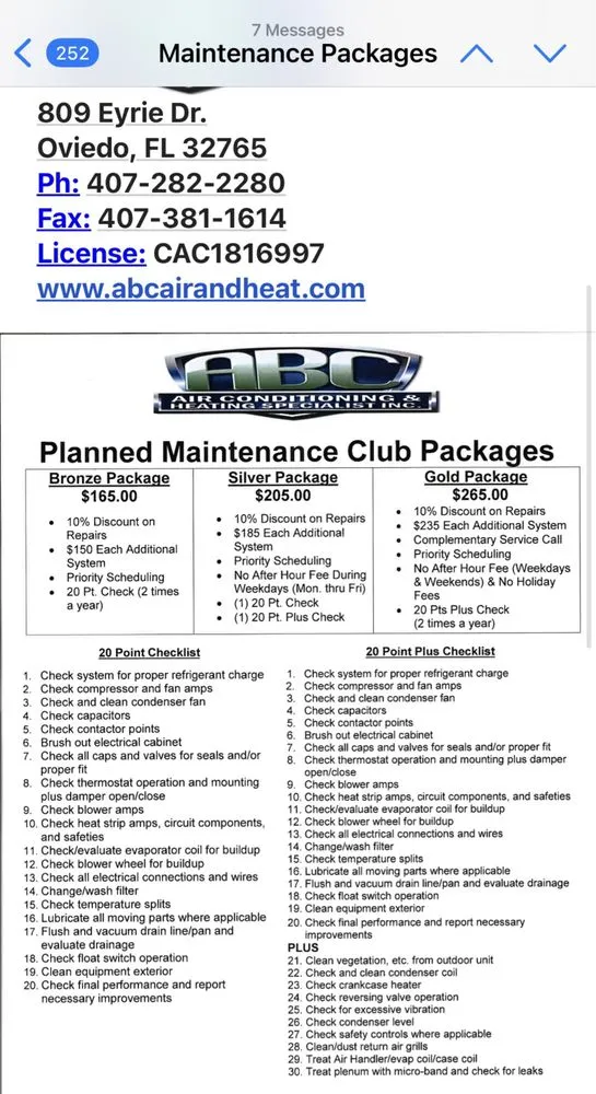 Slide of ABC Air Conditioning and Heating Specialist