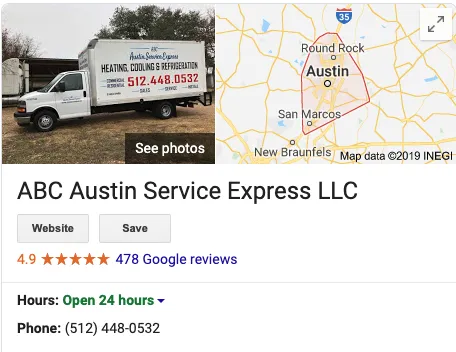 Slide of ABC Austin Service Express