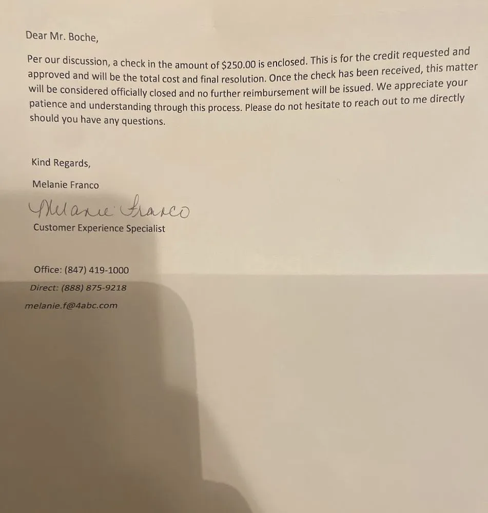 Slide of ABC Heating & Cooling of Chicago