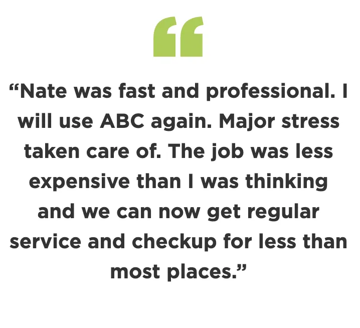 Slide of ABC Plumbing, Air & Heat