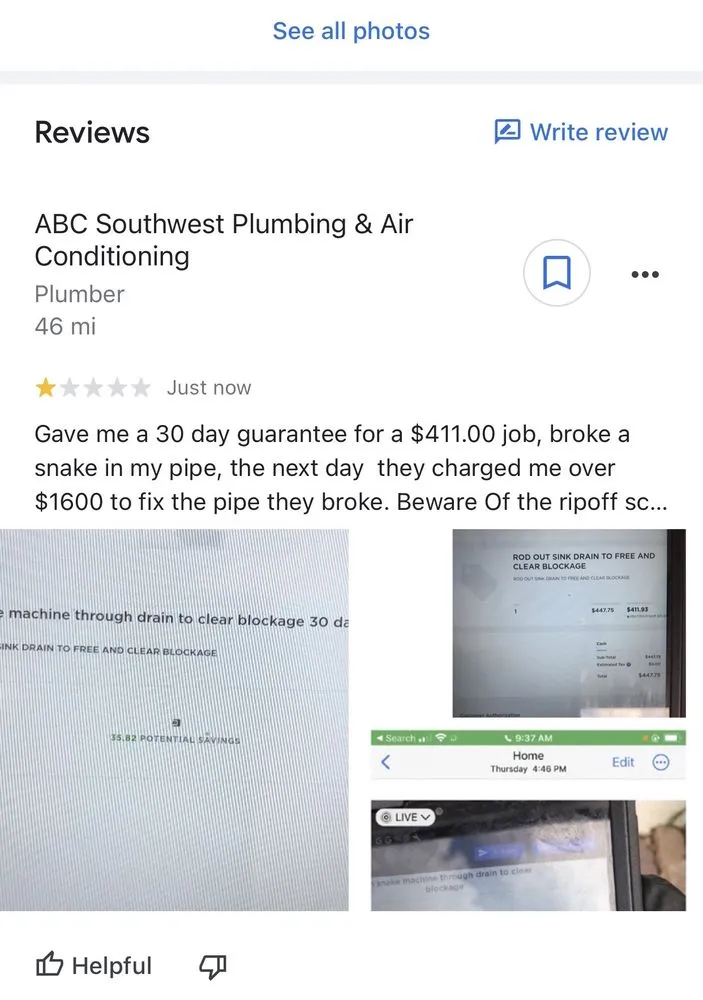Slide of ABC Southwest Plumbing & Air Conditioning