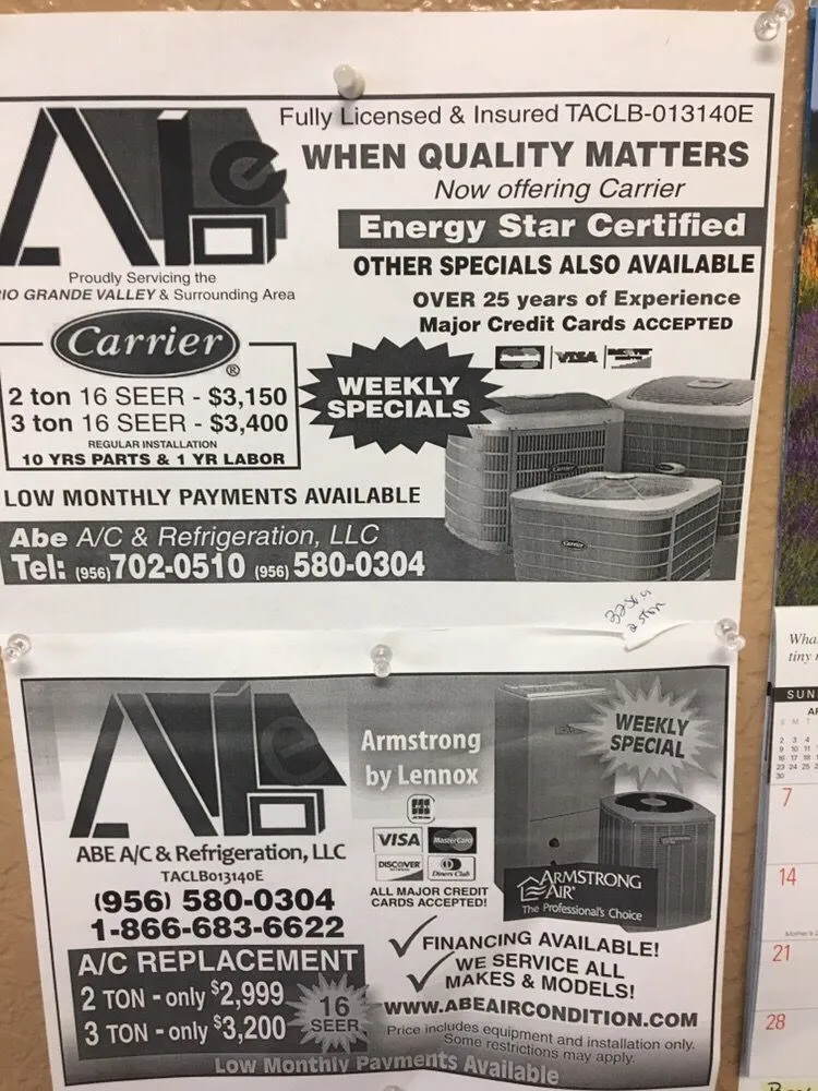 Slide of Abe A/C Refrigeration