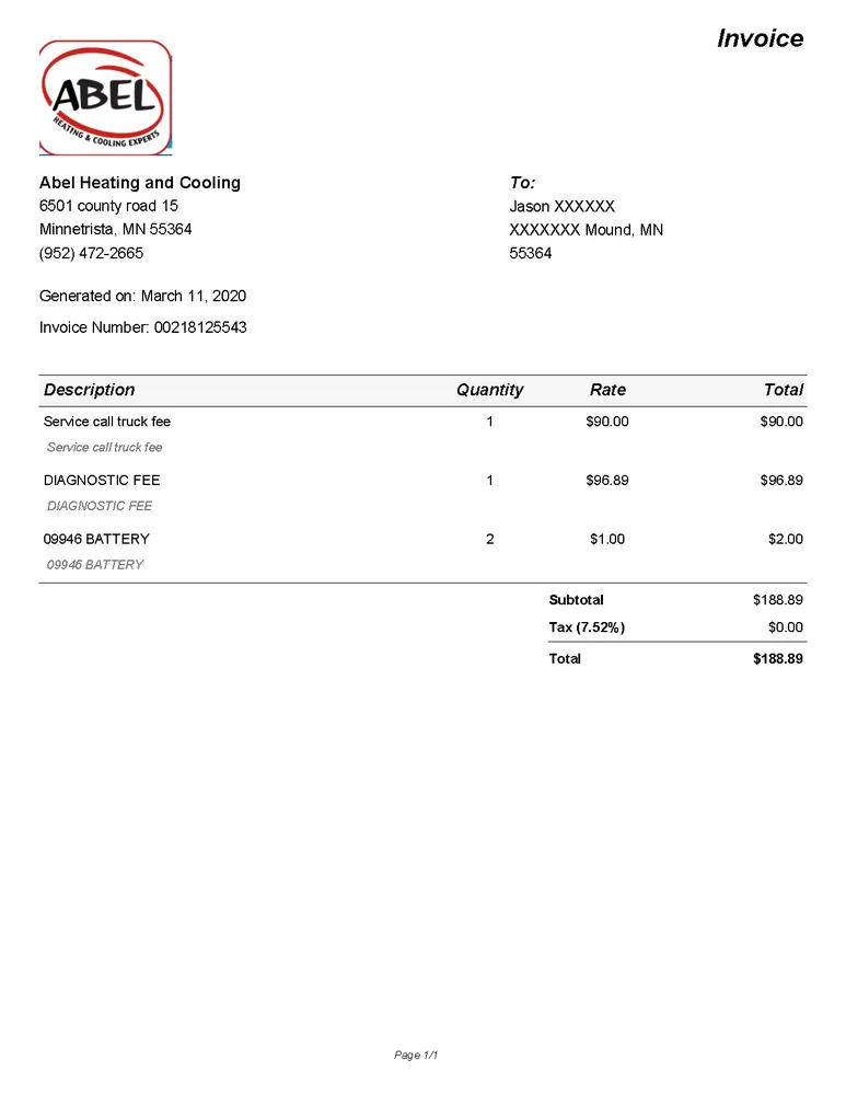 Slide of Abel Heating & Cooling