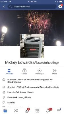 Absolute Heating and Cooling Logo