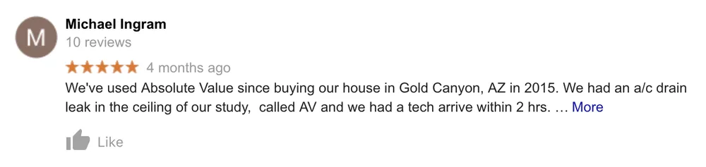 Slide of Absolute Value Heating and Cooling