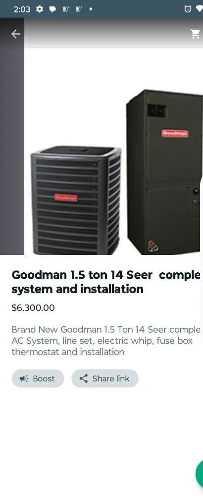 Slide of Ac and Heating Liaison