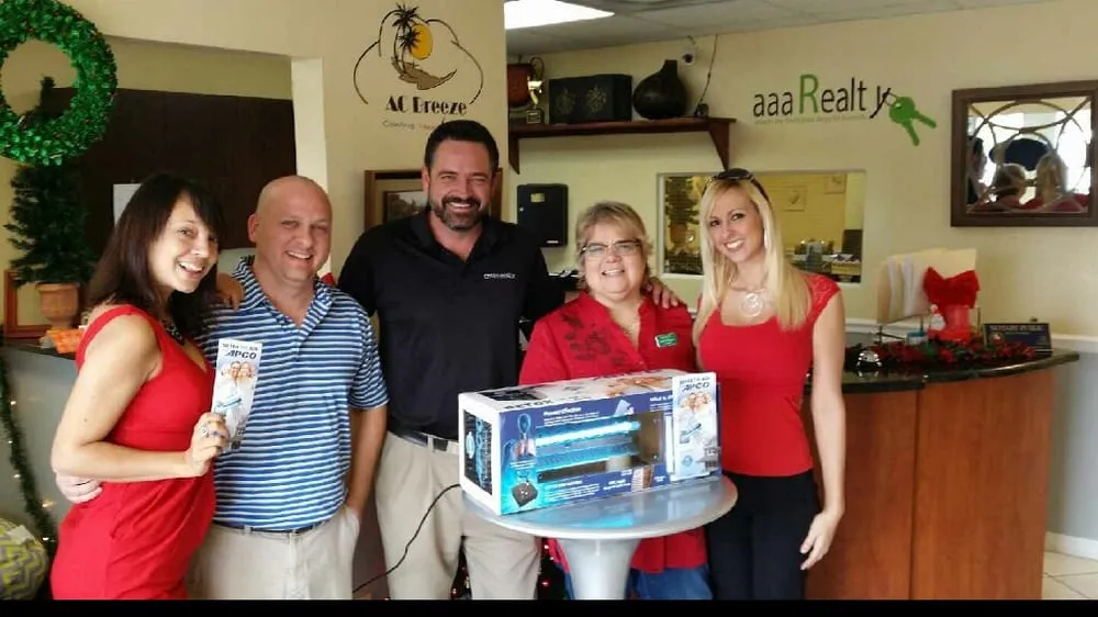 Slide of AC Breeze Cooling and Heating