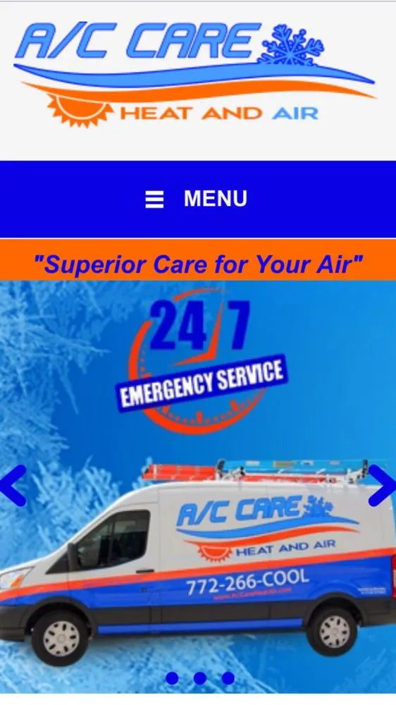 Slide of A/C Care Heat & Air