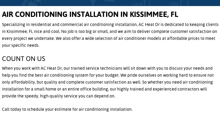 Slide of AC Heat Doctor