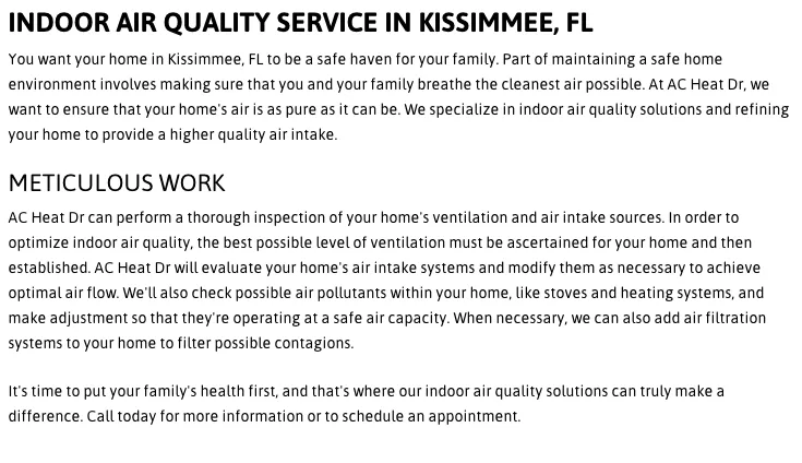 Slide of AC Heat Doctor