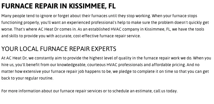 Slide of AC Heat Doctor