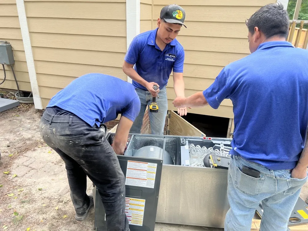 Slide of A/C Man Heating and Air
