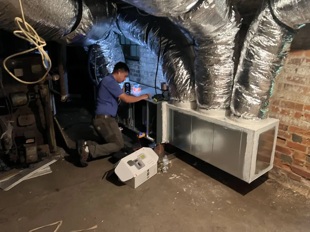 Slide of A/C Man Heating and Air