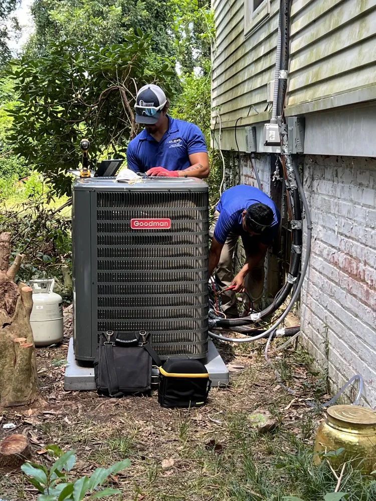 Slide of A/C Man Heating and Air