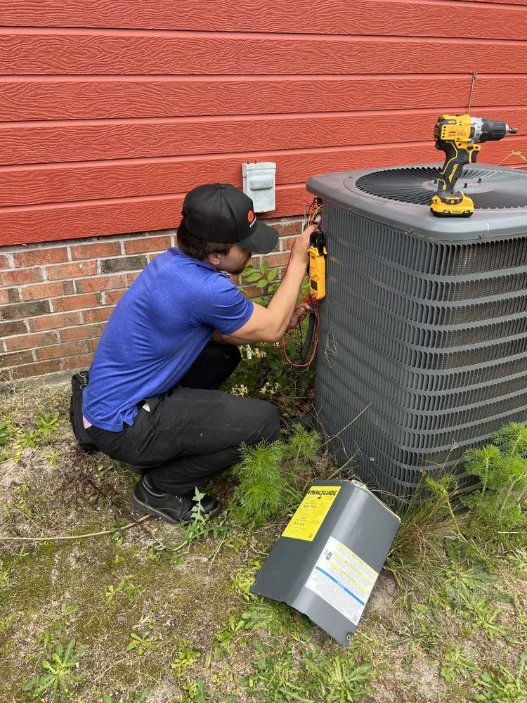 Slide of A/C Man Heating and Air