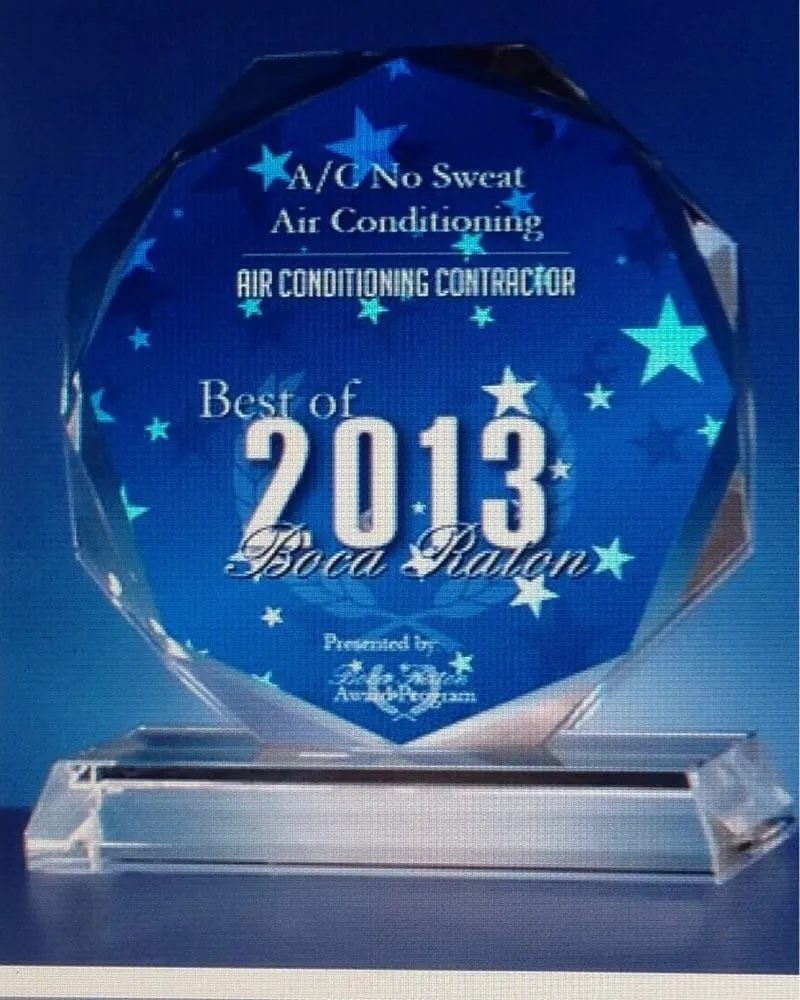 Slide of A/C No Sweat Air Conditioning Service