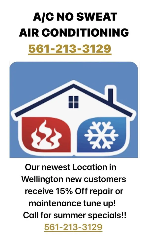 Slide of A/C No Sweat Air Conditioning Service