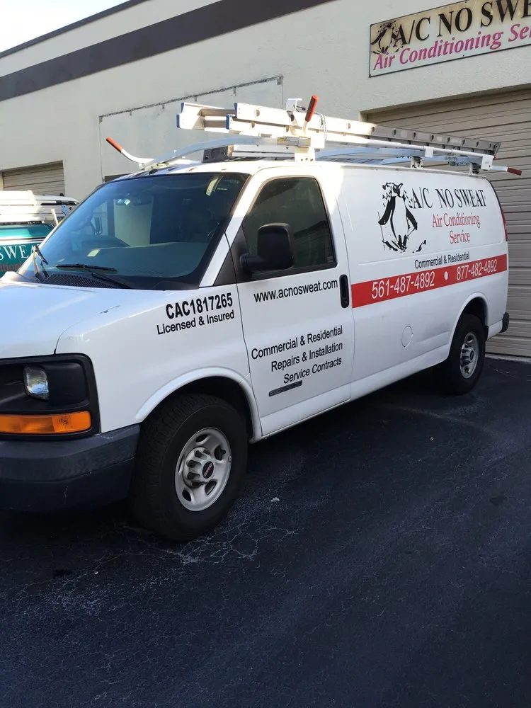 Slide of A/C No Sweat Air Conditioning Service