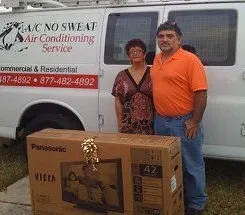 Slide of A/C No Sweat Air Conditioning Service