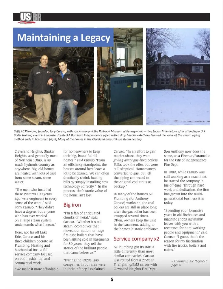 Slide of AC Plumbing Heating & Mechanical