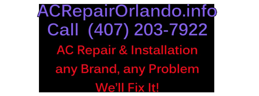 Slide of AC Repair Orlando