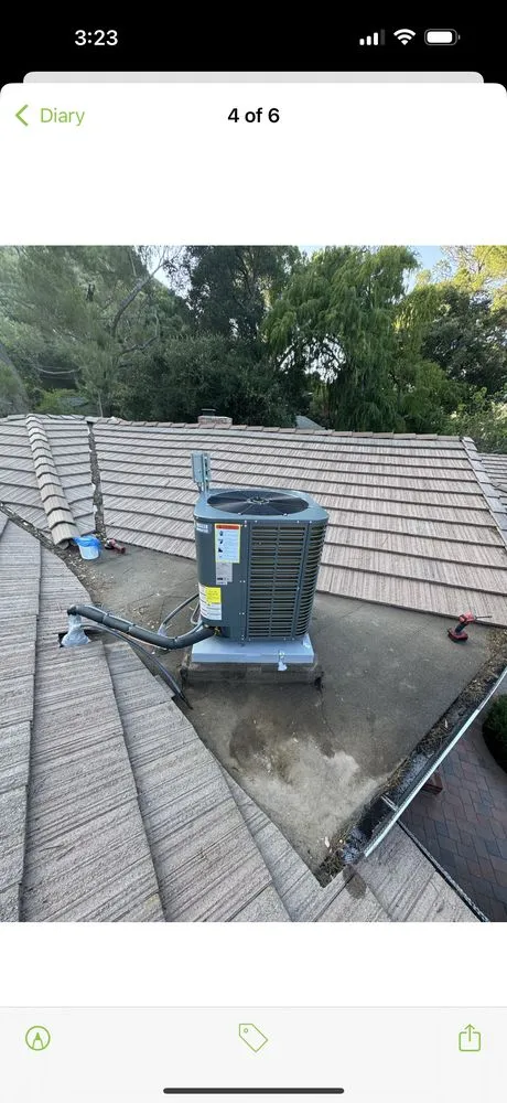 Slide of A/C technician INC