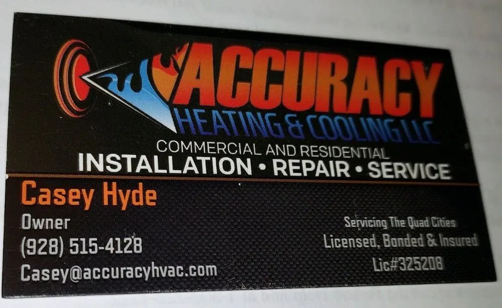 Slide of Accuracy Heating & Cooling