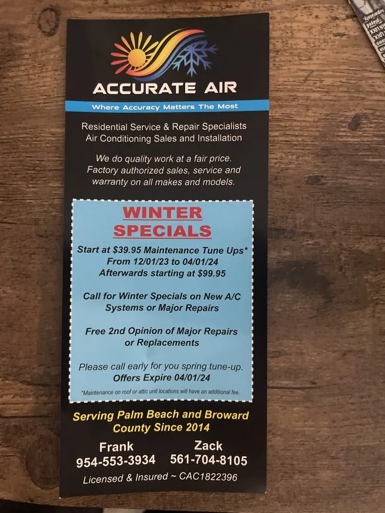 Slide of Accurate Air