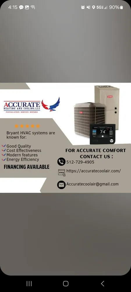 Slide of Accurate Heating and Cooling