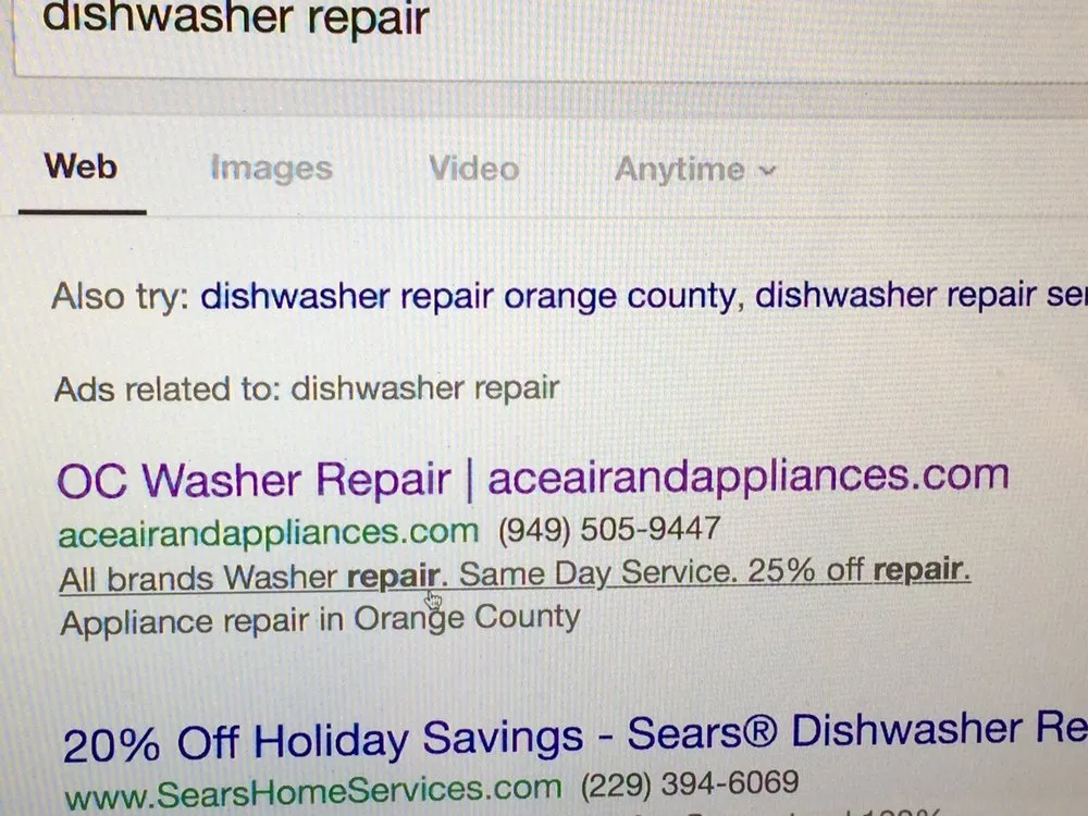 Slide of Ace Air Appliance Repair