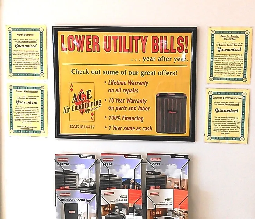 Slide of Ace Air Conditioning and Appliance