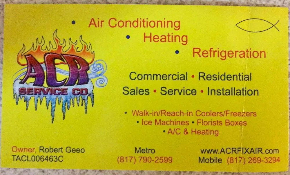 Slide of ACR Service Company