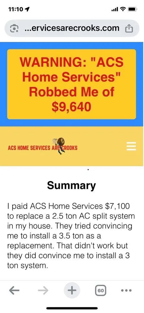 Slide of ACS Home Services