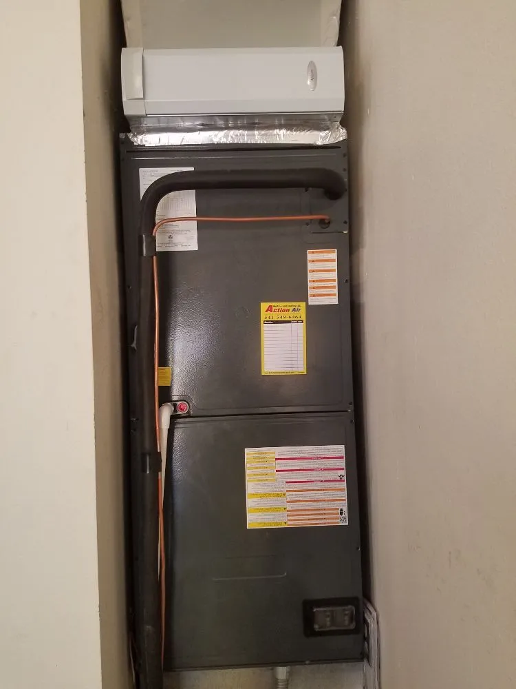 Slide of Action Air Heating and Cooling