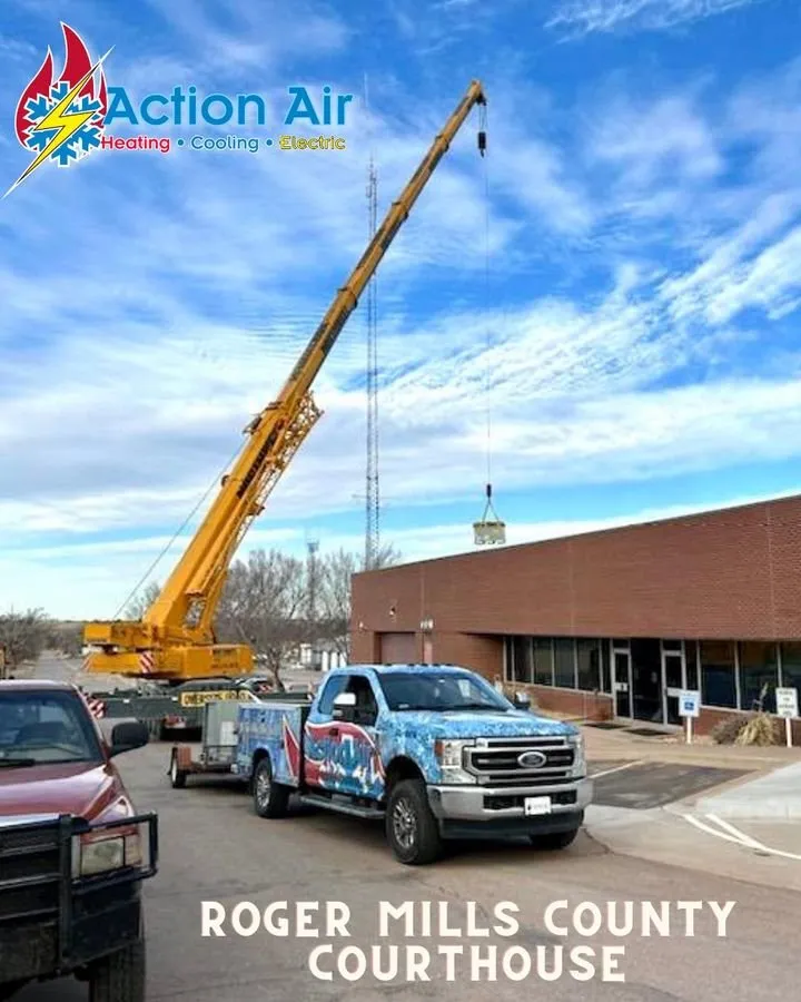 Slide of Action Air Heating Cooling Generators