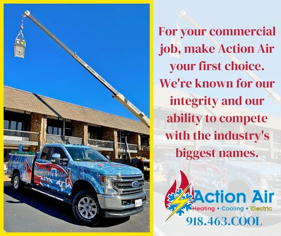 Slide of Action Air Heating Cooling Generators