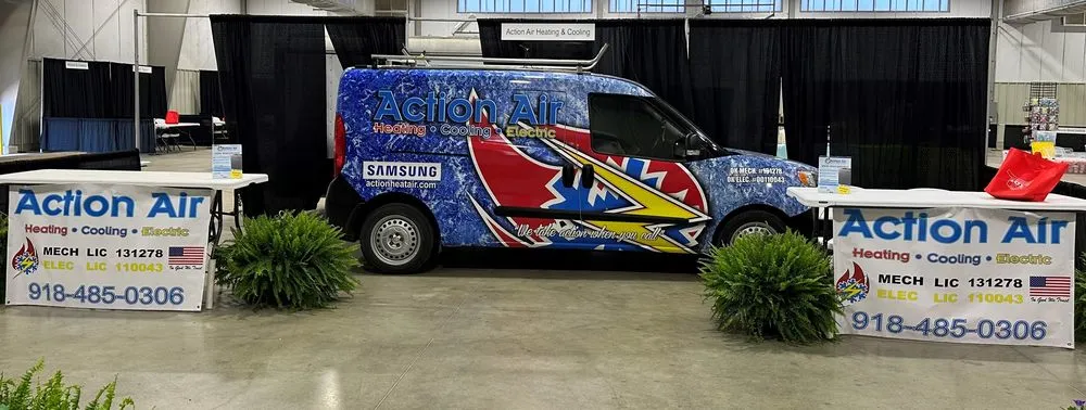 Slide of Action Air Heating Cooling Generators