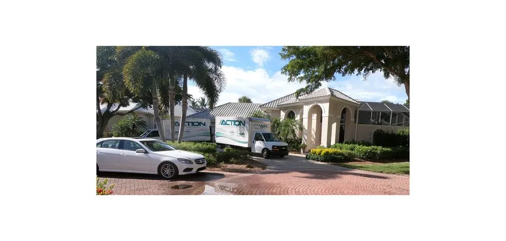 Slide of Action Cooling & Heating