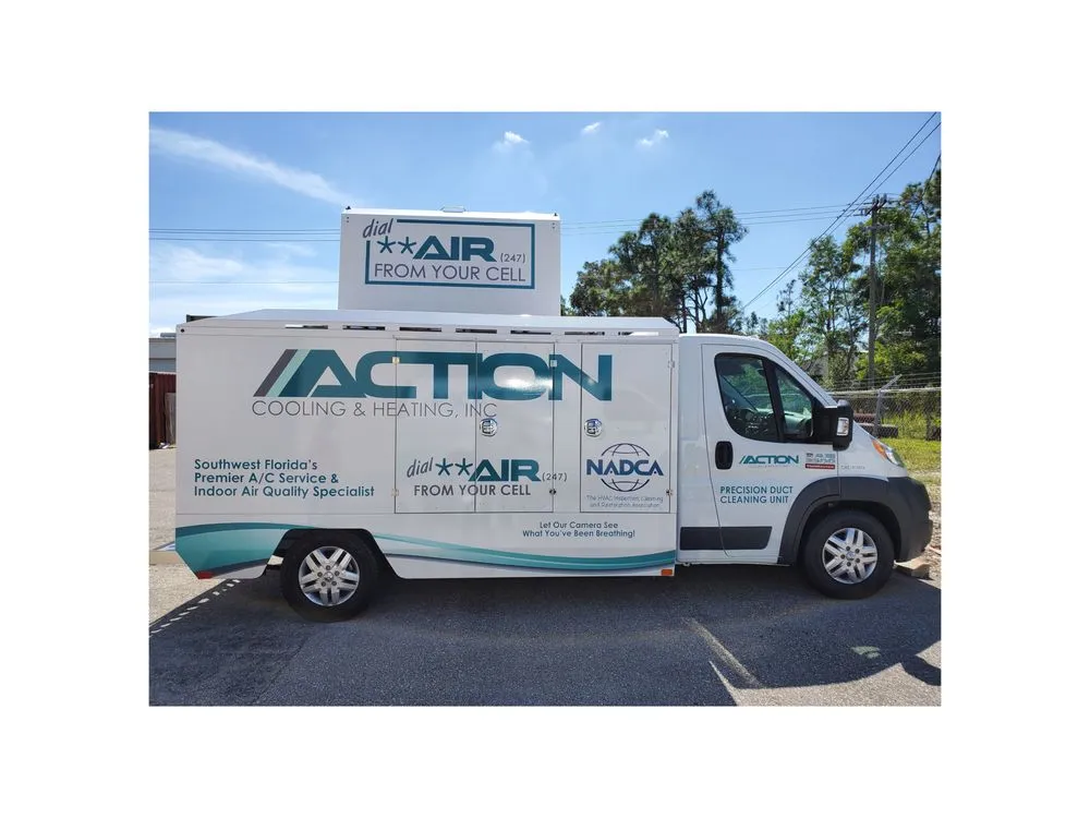 Slide of Action Cooling & Heating