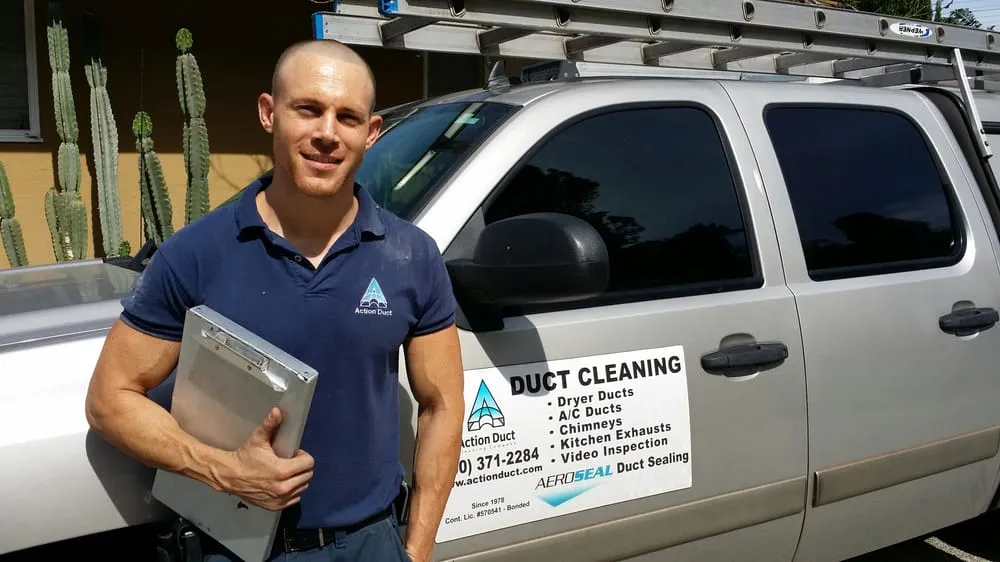 Slide of Action Duct Cleaning