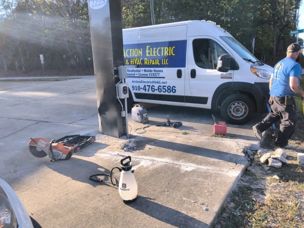 Slide of Action Electric & HVAC Repair