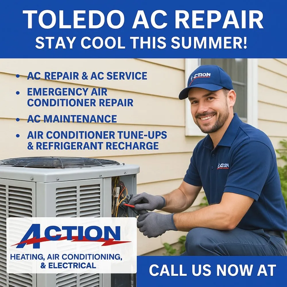 Slide of Action Heating, Air Conditioning & Electrical