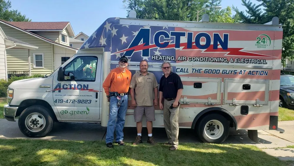 Slide of Action Heating, Air Conditioning & Electrical