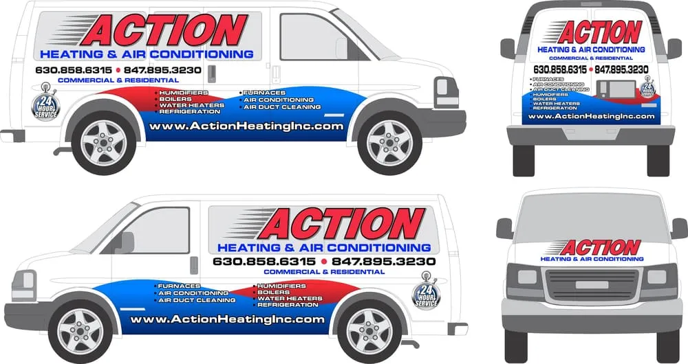 Slide of Action Heating and Air Conditioning