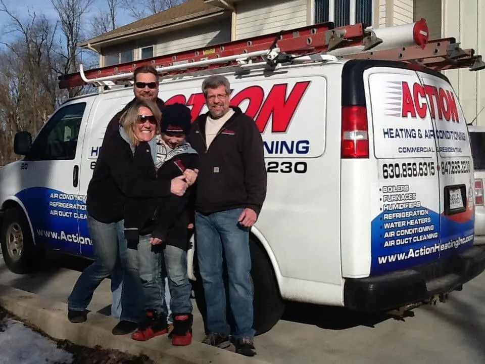 Slide of Action Heating and Air Conditioning