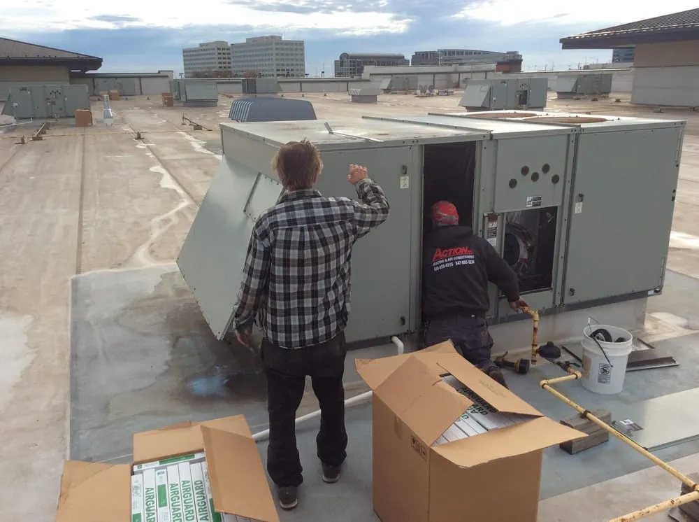 Slide of Action Heating and Air Conditioning